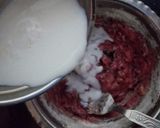 A picture of step 3 of Beetroot pancake.
