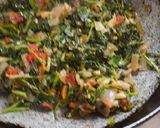 A picture of step 5 of Leafy green (fresh green methi bhaji).