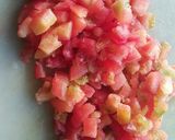 A picture of step 3 of Achari Bhindi.