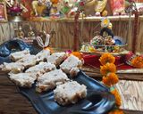 A picture of step 6 of Janamashtami Bhog Gond Katli.