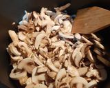 A picture of step 9 of Cream of Mushroom Soup with Bechamel Sauce.