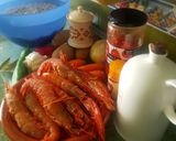 Foto del paso 1 de la receta Judías blancas con gambones en olla rápida