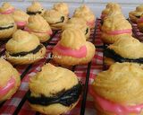 Foto langkah ke 4 dari resep Cream Puff a.k.a Kue Soes...vla cokelat & strawberry.