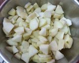 A picture of step 1 of Babugosha (pear) jam.