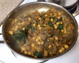 A picture of step 7 of Chickpea with Eggplant in a Tomato Sauce.