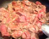 A picture of step 3 of sunshines pepper steak.