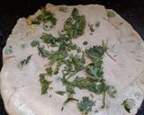 A picture of step 3 of Sattu stuff paratha.