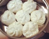 Hình bước làm 4 của món Bánh bao nhân mặn và chay không nhân 🍥🍥