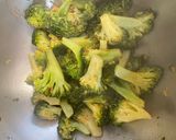 A picture of step 2 of Air fryer Broccoli.
