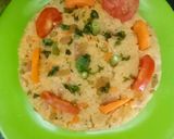 A picture of step 3 of Veg Pulao.