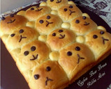 Foto langkah ke 6 dari resep Eggless Bear Bread (Roti beruang tanpa telur) lembut banget.