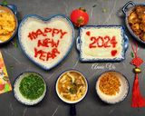 Hình bước làm 5 của món Xôi gà chả mực