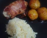 Foto del paso 4 de la receta: Pechuga de pollo rellena envuelta en tocino