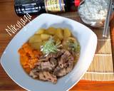 Nikujaga (Japanese Stewed Beef And Potato) langkah memasak 5 foto