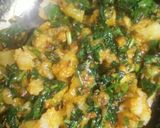 आलू मेथी की सब्जी (aloo methi ki sabzi recipe in Hindi) रेसिपी चरण 3 फोटो