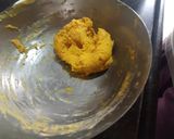 A picture of step 2 of Fafda with belan.