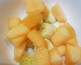 A picture of step 1 of Chana fruit chat.
