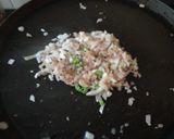 A picture of step 1 of Cheese masala pav.
