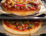 Une image de l'étape 4 de Pizza pâte à pain aux Poivron Chorizo et Ail Noir.