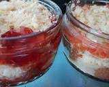 Individual rhubarb and strawberry crumble recipe step 4 photo