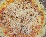 Foto del paso 5 de la receta: Tarta 🥧 de pollo 🐓 y champiñones con masa de arroz 🥘 herbal