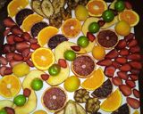 عکس مرحله 1 از دستور سینی اسلایس میوه😍🍎🍉🍊🍌🍓🍒