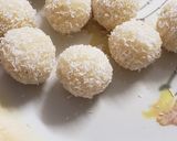 A picture of step 5 of Vrat wale coconut ladoo.