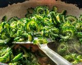 A picture of step 2 of Karela Sabzi.