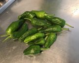Une image de l'étape 1 de Poivrons padrons à l ail rôti et fleur de sel.