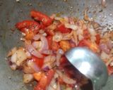 A picture of step 2 of Masala(little) dosa.