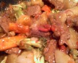 A picture of step 6 of sunshines pepper steak.