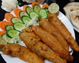 A picture of step 5 of Bari hari mirch ke pakoray.