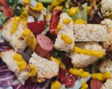Foto del paso 9 de la receta: 82. Ensalada templada de frankfurt y pan tostado