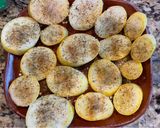A picture of step 2 of Baked Yellow Squash.
