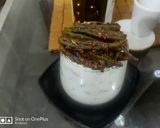 A picture of step 8 of Bharwa Masala Bhindi with Vegetable Raita - Dalgona Style.