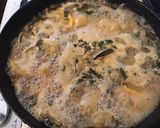 A picture of step 4 of 450. California Farm Whole Clam Wine Sauce Dinner.