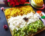 A picture of step 4 of Tricolour Rice.