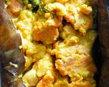 Foto langkah ke 8 dari resep Pepes Salmon Tahu.