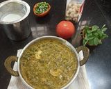 A picture of step 12 of Methi Malai Matar.