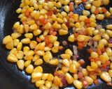 A picture of step 4 of Carrot and Corn Open Sandwich.