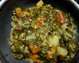 A picture of step 3 of Drumstick or Moringa Leaves and Sweet Corn Soup.