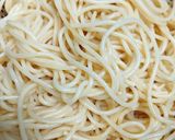 Hình bước làm 1 của món Mì Ý Cua