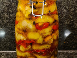 Escabeche agridulce (berenjena 🍆 pimiento 🫑 y ajo 🧄)