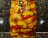 Foto del paso 4 de la receta: Escabeche agridulce (berenjena 🍆 pimiento 🫑 y ajo 🧄)