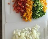 A picture of step 2 of Sweet and sour chicken.