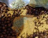 A picture of step 2 of Black Chickpea Chaat.