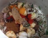 यखनी वेज पुलाव (( yakhni veg pulao recipe in Hindi) रेसिपी चरण 3 फोटो