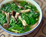 Hình bước làm 3 của món 🌱 Canh Rau Dền Nấu Nấm Lộc Nhung Khô