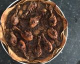 A picture of step 5 of Baked Mussakhan on bread.