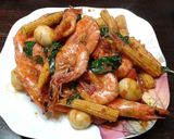 Foto langkah ke 3 dari resep Udang Asam Manis bumbu sederhana.